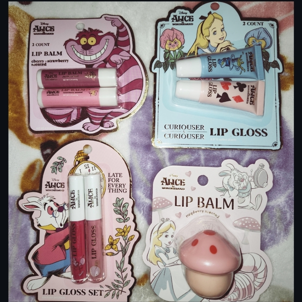 Disney Alice in Wonderland Lip Balm and Gloss Collection
